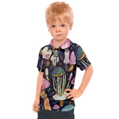 Natural Mushroom Kids  Polo Tee