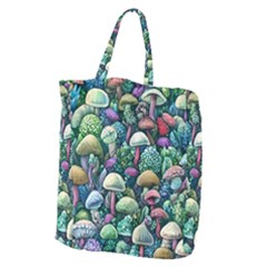 Mushroom Core Fairy Giant Grocery Tote by GardenOfOphir