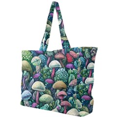 Mushroom Core Fairy Simple Shoulder Bag by GardenOfOphir