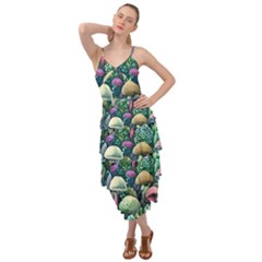 Mushroom Core Fairy Layered Bottom Dress by GardenOfOphir