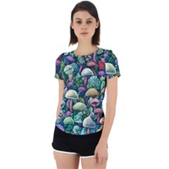 Mushroom Core Fairy Back Cut Out Sport Tee by GardenOfOphir