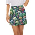 Mushroom Core Fairy Mini Front Wrap Skirt View1