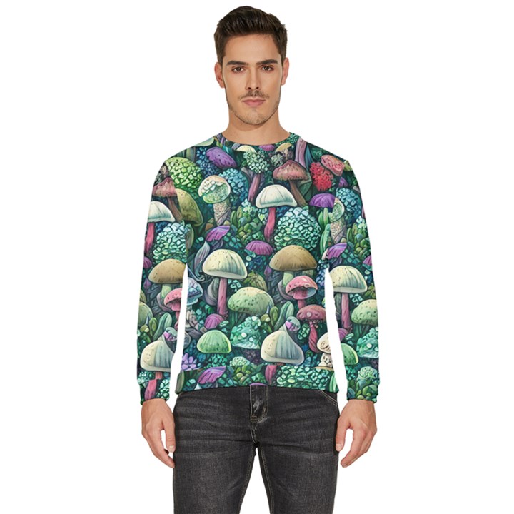 Mushroom Core Fairy Men s Fleece Sweatshirt