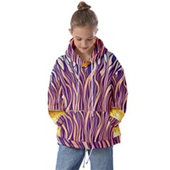 Flowery Garden Mushroom Kids  Oversized Hoodie