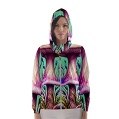 Tiny Witchy Mushroom Women s Hooded Windbreaker by GardenOfOphir