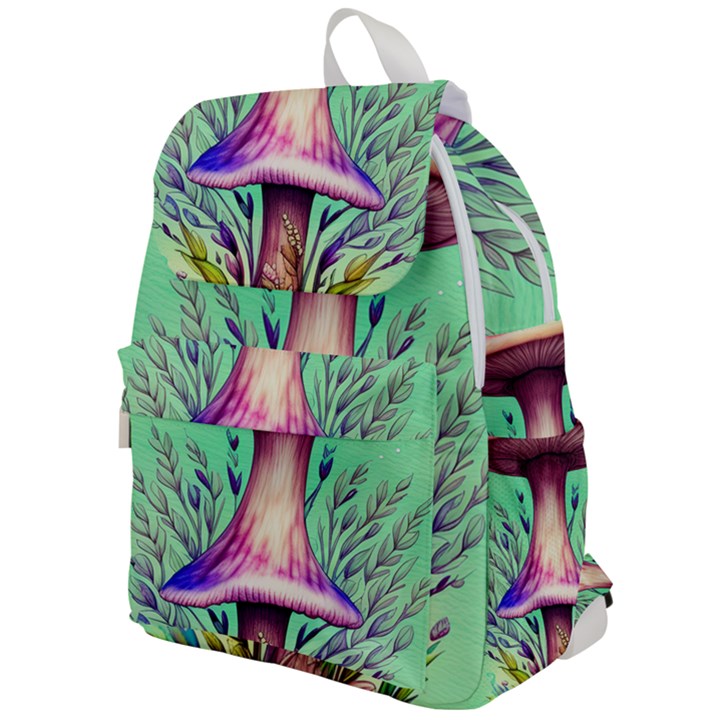 Tiny Witchy Mushroom Top Flap Backpack