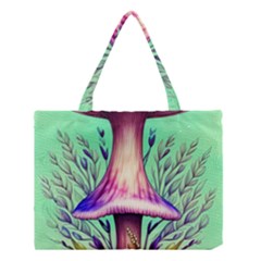 Tiny Witchy Mushroom Medium Tote Bag by GardenOfOphir