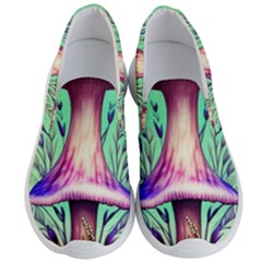 Tiny Witchy Mushroom Men s Lightweight Slip Ons by GardenOfOphir