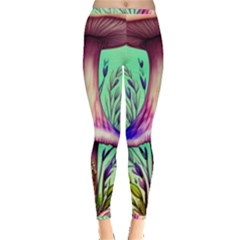 Tiny Witchy Mushroom Inside Out Leggings by GardenOfOphir