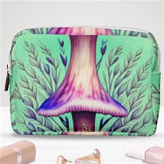 Tiny Witchy Mushroom Make Up Pouch (medium) by GardenOfOphir