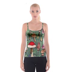 Fairycore Mushroom Forest Spaghetti Strap Top by GardenOfOphir