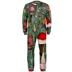 Fairycore Mushroom Forest Onepiece Jumpsuit (men) by GardenOfOphir