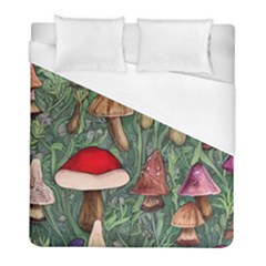 Fairycore Mushroom Forest Duvet Cover (full/ Double Size) by GardenOfOphir