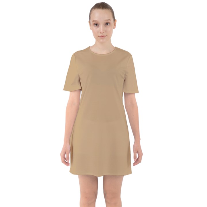 Lion Brown	 - 	Sixties Short Sleeve Mini Dress