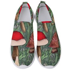 Fairycore Mushroom Forest Men s Slip On Sneakers by GardenOfOphir