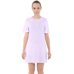 Pale Purple	 - 	sixties Short Sleeve Mini Dress