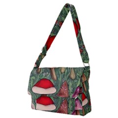 Fairycore Mushroom Forest Full Print Messenger Bag (m) by GardenOfOphir