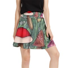 Fairycore Mushroom Forest Waistband Skirt by GardenOfOphir