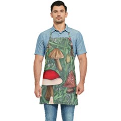 Fairycore Mushroom Forest Kitchen Apron by GardenOfOphir