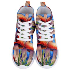 Garden Mushrooms In A Flowery Craft Women s Lightweight High Top Sneakers by GardenOfOphir