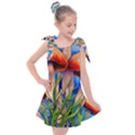 Garden Mushrooms In A Flowery Craft Kids  Tie Up Tunic Dress View1