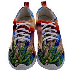 Garden Mushrooms In A Flowery Craft Mens Athletic Shoes by GardenOfOphir