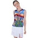 Garden Mushrooms In A Flowery Craft Women s Sleeveless Sports Top View1