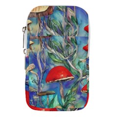 Woodsy Mushroom Forest Foraging Waist Pouch (large) by GardenOfOphir