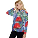 Woodsy Mushroom Forest Foraging Women s Lightweight Drawstring Hoodie View2