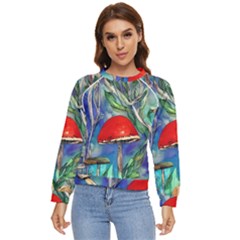 Woodsy Mushroom Forest Foraging Women s Long Sleeve Raglan Tee