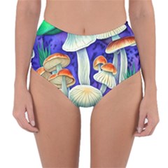 Farmcore Mushroom Foraging In A Forrest Reversible High-waist Bikini Bottoms by GardenOfOphir