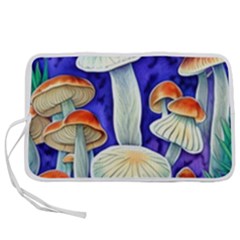 Farmcore Mushroom Foraging In A Forrest Pen Storage Case (m) by GardenOfOphir