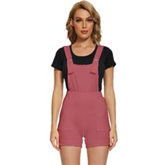 Bitter Sweet Shimmer Red	 - 	short Overalls