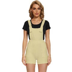 Beige	 - 	short Overalls by ColorfulWomensWear