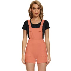 Basket Ball Orange	 - 	short Overalls by ColorfulWomensWear