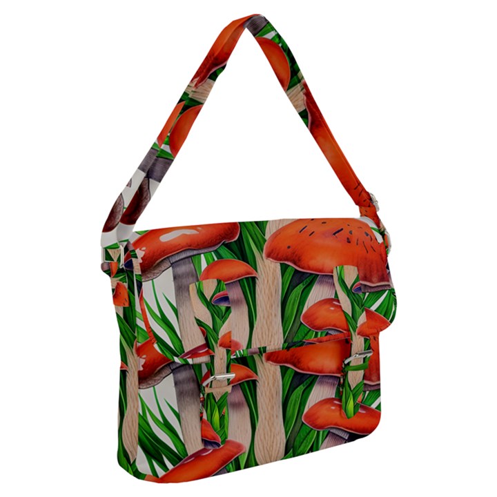 Fairycore Forest Mushroom Buckle Messenger Bag