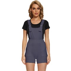 Lead Grey	 - 	short Overalls by ColorfulWomensWear