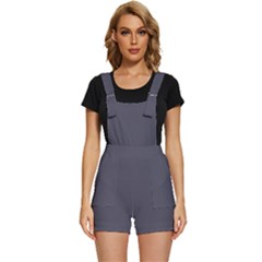 Porpoise Grey	 - 	short Overalls by ColorfulWomensWear