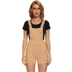 Middle Orange	 - 	short Overalls by ColorfulWomensWear