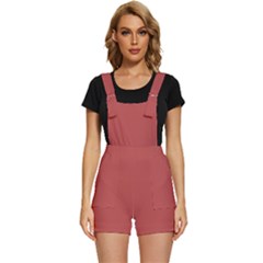 Deep Chestnut Red	 - 	short Overalls