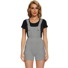 Trout Grey	 - 	short Overalls by ColorfulWomensWear