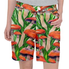 Fairycore Forest Mushroom Pocket Shorts by GardenOfOphir