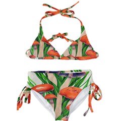 Fairycore Forest Mushroom Kids  Classic Bikini Set by GardenOfOphir