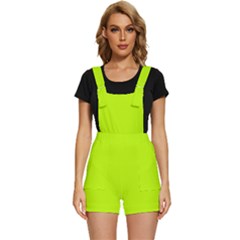 Bitter Lime	 - 	short Overalls by ColorfulWomensWear