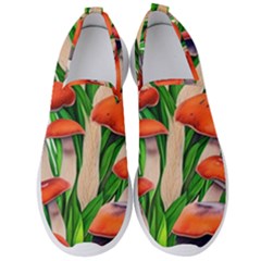 Fairycore Forest Mushroom Men s Slip On Sneakers by GardenOfOphir