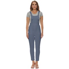 Jet Grey	 - 	pinafore Overalls Jumpsuit by ColorfulWomensWear