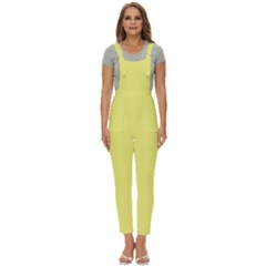 Light Lime Yellow	 - 	pinafore Overalls Jumpsuit by ColorfulWomensWear