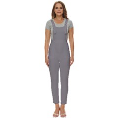 Soft Taupe Grey	 - 	pinafore Overalls Jumpsuit by ColorfulWomensWear