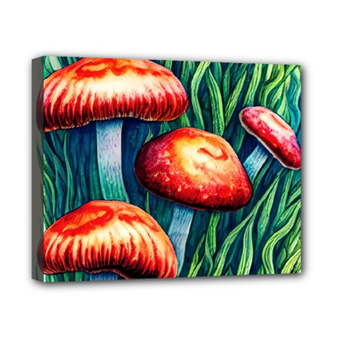 Enchanted Forest Mushroom Canvas 10  X 8  (stretched) by GardenOfOphir