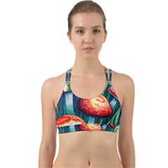 Enchanted Forest Mushroom Back Web Sports Bra by GardenOfOphir